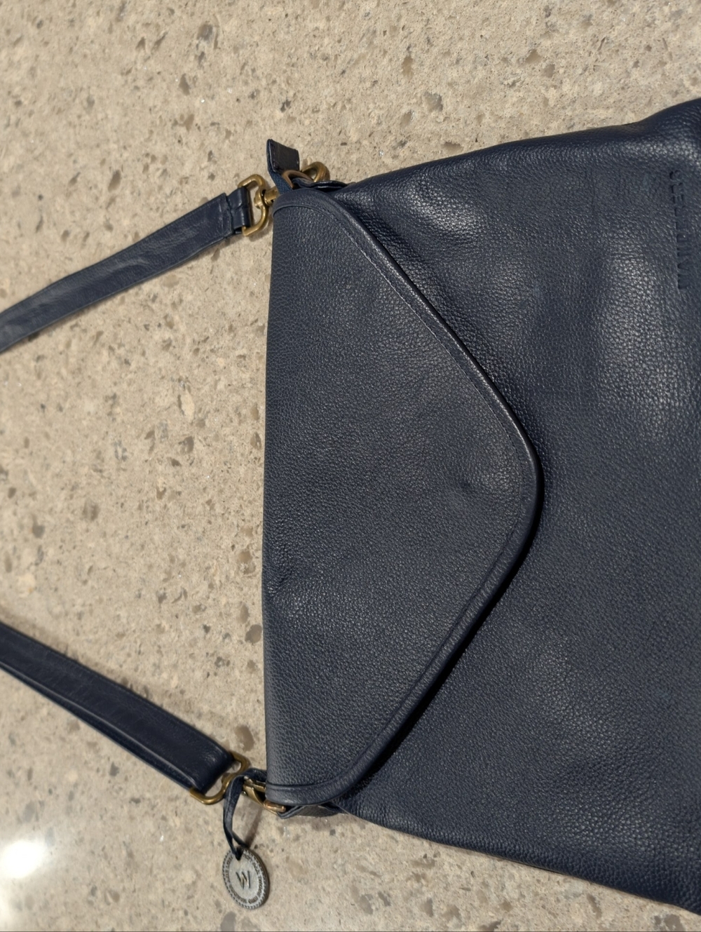 The Wanderers Traveler Co Marseille Crossbody Clutch - Navy - Picture 3 of 12